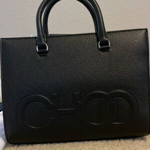 New with tags Jimmy Choo Black Satchel with Matte Finish
